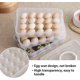 thumbnail image 5 of Huevera, bandeja para huevos rellenos de 3 capas con tapa, caja dispensadora para 60 huevos con asa, 5 of 8