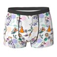 thumbnail image 6 of Men's Boxer Briefs, Bohemian Cute Parrot Flower Soft Comfy Mens Underwear Boxer Briefs Breathable With Widen Waist, 6 of 7