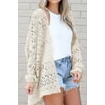 thumbnail image 2 of Elegant Crochet Dolman Knit Sleeve Cardigan by EG fashion - Rosa Apparel, 2 of 4