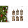 thumbnail image 3 of Set of 6 Wooden Christmas Gift Tags – 2.4"x4" Rustic Engraved Holiday Tags with Twine, Reusable Santa & Reindeer Designs, 3 of 10
