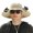 Khaki, variant on Solar-Powered Outdoor Cooling Fan Hat, Outdoor Wide Brim Sun Hat with 2 Solar Fan Sun Bucket Hat, Fishing & Beach Hat