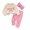 Pink, variant on XEGLSBU Baby Girl Outfits Fall/Winter Girls Long Sleeve Hoodie with Pants Outfit Cozy Casual 2 Piece Toddler for Family Photos Pink Size 2-3 Years