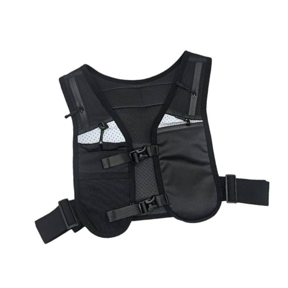 Packle de chaleco de chaleco reflectante soporte de llave respirable con cintura de cintura ajustable chaleco de para acampar en bicicleta