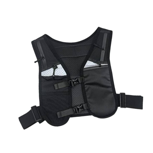 Packle de chaleco de chaleco reflectante soporte de llave respirable con cintura de cintura ajustable chaleco de para acampar en bicicleta