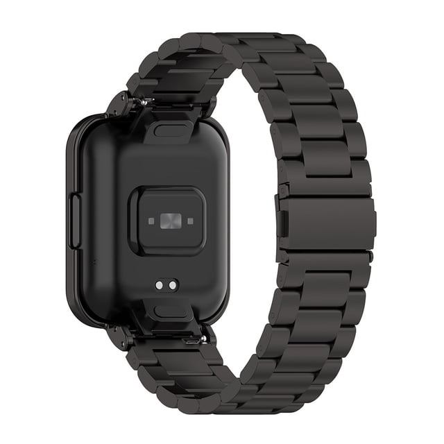 Boîtier en Métal Compatible pour Montre Redmi2 Version Internationale Bracelet en Métal avec Étui de Protection
