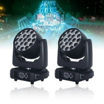 19x15W LED Wash Zoom Beam Moving Head Light RGBW DMX 512 for Professional Stage Disco Party Bar KTV Bar Stage Effect Lighting