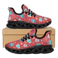 thumbnail image 1 of Zapatos planos transpirables para mujer, zapatillas con cordones y estampado de huevos de Pascua, calzado deportivo informal para adolescentes y estudiantes, 1 of 6