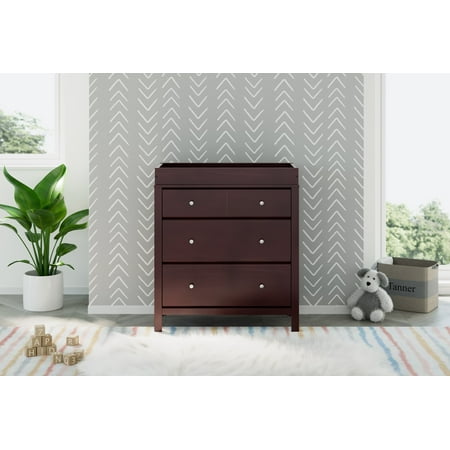 Storkcraft Horizon 3 Drawer Modern Changing Dresser Espresso