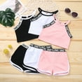 thumbnail image 2 of YTDSCS 18M-6Y Toddler Girls Outfits Summer Sleeveless Vest Top Shorts Set Casual Cut Top Sports Shorts Sets for Kids Baby Newborn, 2 of 9