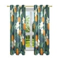 thumbnail image 7 of Yayeee Window Curtains Set of 2 for Living Room Light Filtering 63"x52", Orange Fruit, 7 of 7