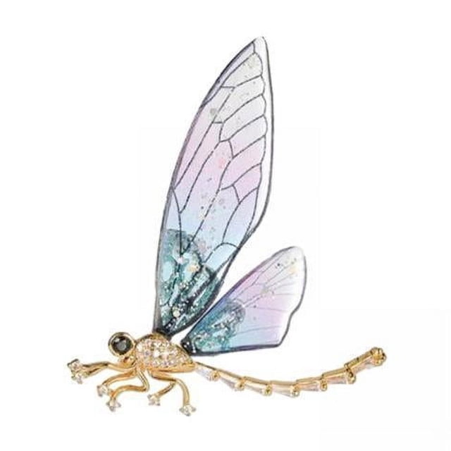 4 Broches De Libélula Con Diamantes De Imitación Para Decoración De Ropa, Cumpleaños, Bodas