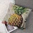 thumbnail image 7 of PIKWEEK Pillow Covers Summer Colorful Fresh Pineapple Tropical Fruit Cotton  Throw Pillow Case Cushion Cover Outdoor Home Couch Decorative Set of 2 Multiple specifications, 7 of 7