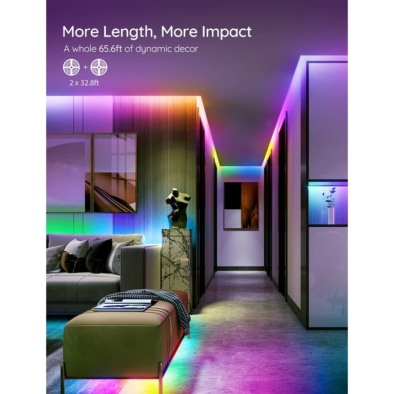 Govee LED Strip Lights with 7 Scenes and 3 Way Controls for sale online