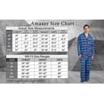 thumbnail image 6 of Amaxer Mens Cotton Flannel Pajama Set, Long Sleeve Button‑Down Top & Elastic Waist Long Pants, Breathable Sleep Loungewear, Size XXL, 6 of 6