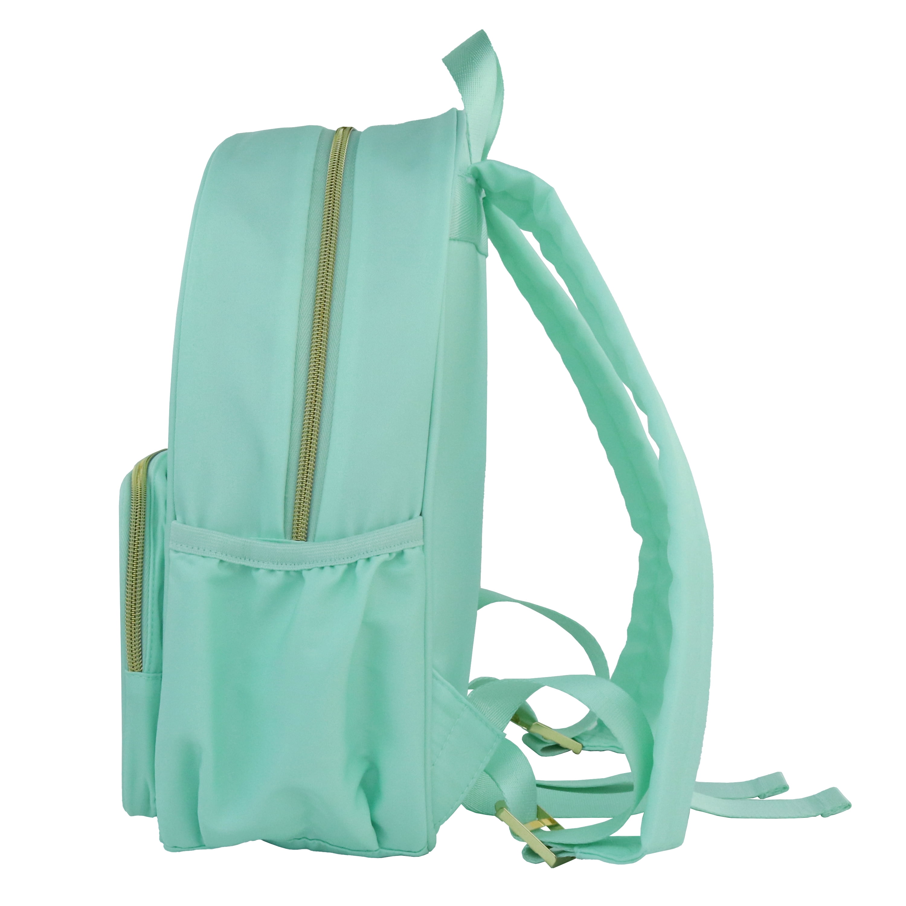 Hello Hobby Nylon Backpack, Customizable Travel Book Bag for Crafts, School, and Everyday Use, Green