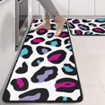 thumbnail image 2 of Kitchen Rugs Sets Of 2,White and Colorful Of Leopard Print Anti Fatigue Kitchen Mat Rugs Non Slip Washable,Decorative Kitchen Floor Mats for Kitchen,Sink,Laundry,17"x47"+17"x47", 2 of 5