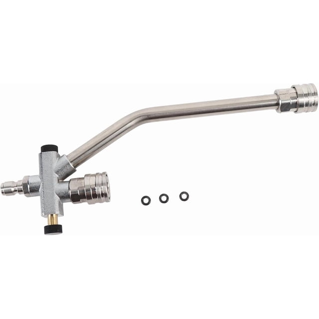 Dual Connector Pressure Washer Wand Stainless Steel 6000psi Multifunctional Foam Cannon Dual Connector Accessory