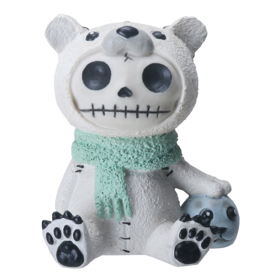 SUMMIT COLLECTION Furrybones Chilton Signature Skeleton in Polar Bear Costume with Baby Seal