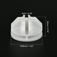 thumbnail image 2 of Conectores de Cubo de Alambre de Plástico Uxcell 36x20mm, Clip de Hebilla de Rejilla Blanco 32 Paquete, 2 of 5
