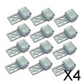 thumbnail image 1 of 4x 12 Piezas de Clips de Resorte para Sofá, Conectores de 1,5mm de Espesor, Accesorios Metálicos de Cinco Orificios, Clips de Tapicería para Sofá, Sil 4 piezas, 1 of 8