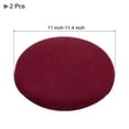 thumbnail image 2 of Fundas de taburete redondo de 2 piezas, fundas de silla redonda Diámetro 12-14", cojines de asiento de silla redonda color rojo vino, 2 of 6