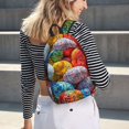 thumbnail image 5 of Balery Easter Eggs Mochila Clásica Impresa Básica para Viaje, Mochila Escolar Resistente al Agua, Mochila de Lona con Correas Ajustables-Small, 5 of 5