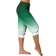 thumbnail image 6 of UTSJKR Women's Summer Gradient Capri Pants with Pockets Drawstring Elastic High Waist Loose Fit Cropped Trousers Stretch Workout Yoga Pants Joggers Pants Green XL, 6 of 6