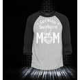 thumbnail image 2 of Shop4Ever Men's German Shepherd Dog Mom Raglan Baseball Shirt XXX-Large Heather Grey/Black, 2 of 4