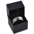 thumbnail image 3 of Charming Jewelers Tungsten Wedding Band Ring 6mm for Men Women Comfort Fit 18K Rose Gold Plated Plated Beveled Edge Brushed Polished Lifetime Guarantee Size 7, 3 of 4