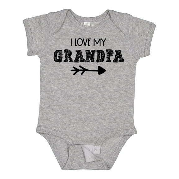 Inktastic I Love My Grandpa with Arrow Boys or Girls Baby Bodysuit