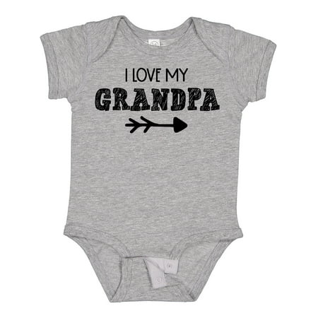 

Inktastic I Love My Grandpa with Arrow Gift Baby Boy or Baby Girl Bodysuit