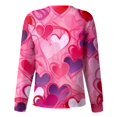 thumbnail image 3 of FrzhBrz Valentines Day Scrub Tops Women Love Heart Scrub Tops Stretchy Long Sleeve Loose Valentine's Day Holiday Fun Nurse Working Uniforms, 3 of 3
