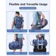 thumbnail image 3 of Mochila para portátil de 40l con bolsa de lona impermeable para gimnasio para hombres y mujeres adolescentes, bolsas de viaje duraderas con correa para el hombro para la escuela deportiva de senderism Afortunado Sencillez, 3 of 5