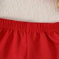 thumbnail image 6 of Placlothes Kids Girl Christmas Outfit Set - 2-Piece Green Gingham Top & Red Shorts, Snowman Embroidery, 6M-4Y,Size 3 T, 6 of 8