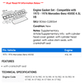 thumbnail image 2 of Engine Gasket Set - Compatible with 1973 - 1976 Mercedes-Benz 450SE 4.5L V8 1974 1975, 2 of 2
