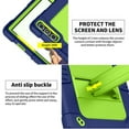 thumbnail image 6 of Kebiory for KADYBE D106 Tablet Case,for MEIZE D106 Tablet Case,Shockproof Kids Rugged Case with Shoulder Strap for KADYBE D106/MEIZE D106/VOZIZOV D106/FEONAL Android 14 10inch Tablet(Navy/Green), 6 of 7