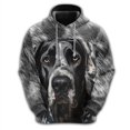 thumbnail image 3 of Sudadera con estampado de cara de perro divertida, sudadera con capucha de bulldog francés y corgi para hombre, chándal con pastor alemán y dachshund, sudaderas con capucha para perros, 3 of 5