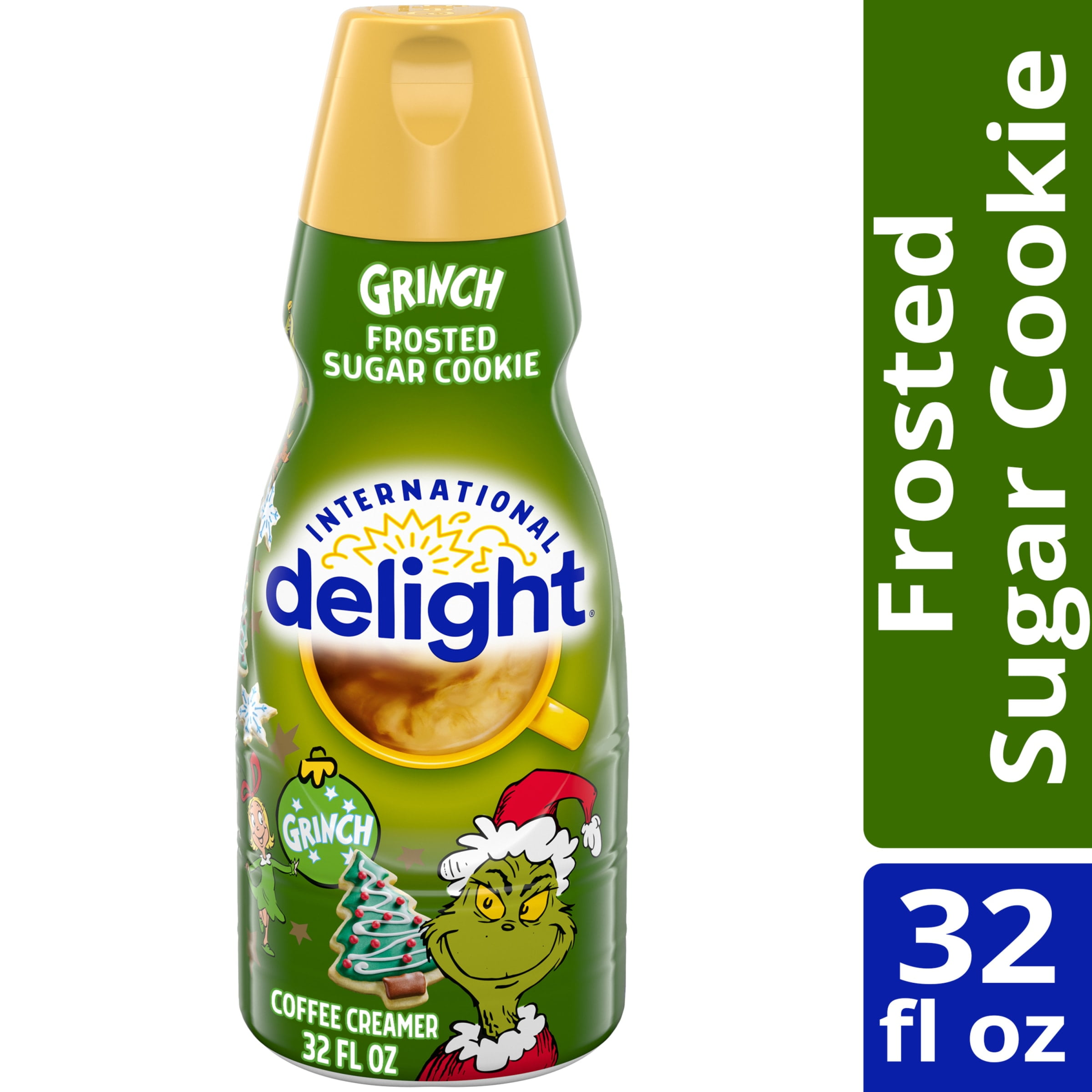 International Delight Grinch Frosted Sugar Cookie Coffee Creamer, 32 oz