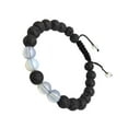 thumbnail image 1 of Bracelets Assortis Mode Réglable Noir Mat Roches Diffuseur Bracelet Perles de Prière Femmes Accessoires Cadeaux pour les Hommes Opal, 1 of 6