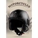 thumbnail image 2 of Casco Vintage Americano de Motocicleta - azul marino, 2 of 4