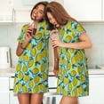 thumbnail image 4 of Easygdp Lemon1 Camisón de manga corta para mujer, informal, estampado, 4 of 6