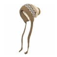 thumbnail image 4 of XIAOCHA Women’S Fair‑Isle Earflap Beanie，Pattern‑Knit Fall‑Winter Outdoor Toque,Khaki, 4 of 4