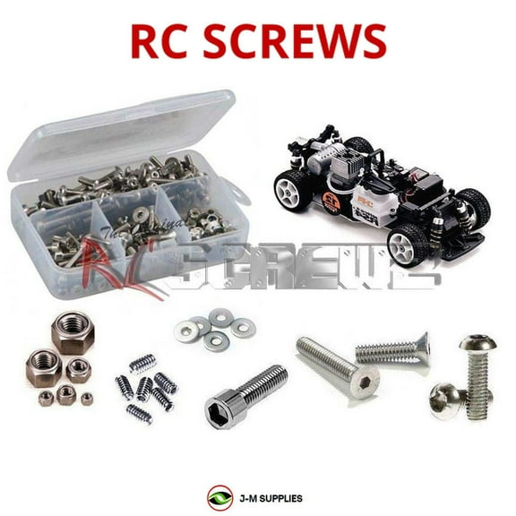 RCScrewZ Stainless Steel Screw Kit hpi022 for HPI Racing RS4 Mini Nitro Pro 1/10 RC Car | SET