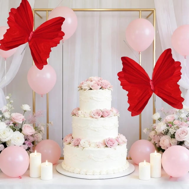 Butterfly Hanging Decor for Window Wedding Party Festival & Outdoor - 3D Paper, Easy to Install, Perfect Gift