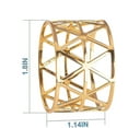 thumbnail image 2 of Napkin Rings,12pcs Gold Napkin Rings, Napkin Ring Holders For Dining, 2 of 5