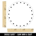 thumbnail image 2 of Dotted Circle Outline Self-Inking Rubber Stamp Ink Stamper - Fuchsia Ink - Small 3/4 Inch, 2 of 7