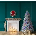 thumbnail image 4 of Haute Decor 7.5 Foot Flocked Churchill Fir Tree - Color Changing LED Lights, 4 of 6