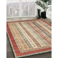 thumbnail image 3 of Ahgly Company Machine Washable Indoor Rectangle Abstract Chestnut Red Area Rugs, 7' x 9', 3 of 7