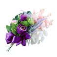 thumbnail image 4 of Ramo de flores artificiales Decoración de flores falsas para silla Herramienta de decoración de plantas de boda en casa Yuarrent HA8199-02B, 4 of 6