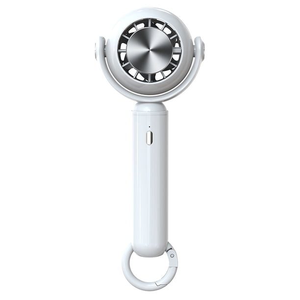 Fan Cute Handheld 2000mAh Mini Desk 3 Gear Enfriamiento rápido para niños Blanco